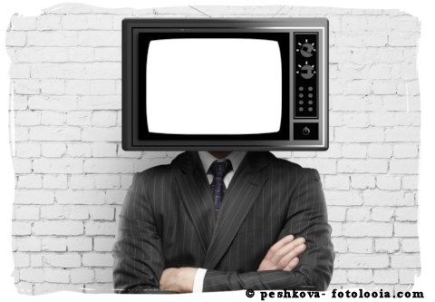 Man with a TV head
