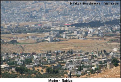 Modern Nablus (ancient Shechem)