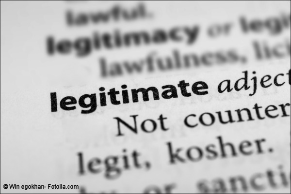 The word, "legitimate" from a dictionary page