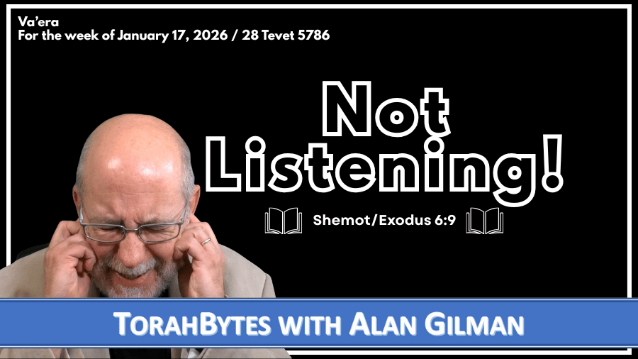 Message information along with podcast host with his fingers in his ears